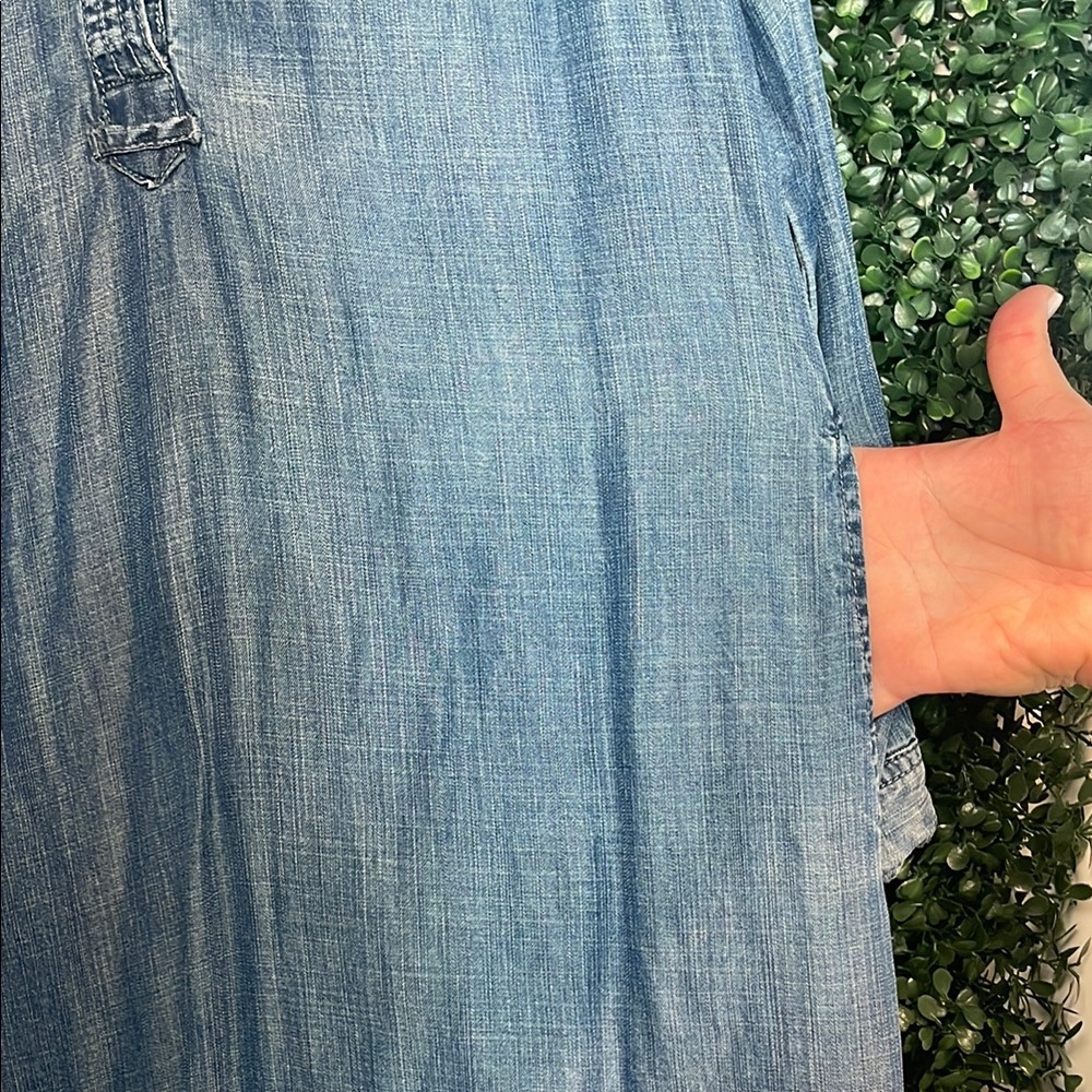 Kenneth Cole Reaction Denim Shirt Dress.   E - Picture 4 of 6